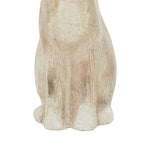 Deco 79 Polystone Rabbit Decorative Garden Sculpture Indoor Outdoor Garden Statue, Outdoor Sculpture 7" x 8" x 20", Gray - size: 7" x 8" x 20"