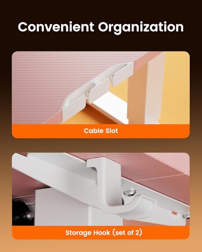 ErGear Height Adjustable Electric Standing Desk, 31 x 19 Inches Sit Stand up Desk, Memory Computer Home Office Desk, Pink - color: Pink, size: 31.5 X 18.9 Inches
