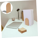 Wooden Bookend Dark Decor Shelves Modern Decor Book Fixator Bookshelf Mounting