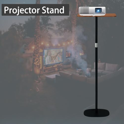 Small Laptop Standing Desk, Adjustable Height Pedestal End Table with Wooden Top, Portable Tall Side Table Workstation, Sit-Stand Desks for Bedside,Sofa,Couch, Living Room, Bedroom, Home Office, Brown - color: Rustic Brown