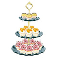 BACUTHY 3 Tier Cupcake Stand Holder, Plastic Cup Cake Stand Tower with Tiered Serving Tray for Cupcakes, Donuts, Fruits and More (Green) - color: Green