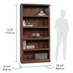 Sauder Miscellaneous Storage 5-Shelf Bookcase/ Book shelf, Select Cherry finish - color: Select Cherry Finish