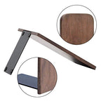 2 Pieces Walnut Wood Bookends，Walnut Wood Art Bookends Office Hand Crafted Walnut Wood Bookends for Home Office School Book Organizers (Walnut Square)
