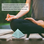 Amazing Gemstone Amazonite Pyramid Crystal Healing Stones - 2" Great Pyramid Figurine of Natural Stone Pyramid for Meditation, Reiki, Chakra Balancing and Crystal Pyramids Grid - color: Amazonite