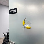 Duct Tape Banana, Handmade Banana Wall Sculpture, Fruit Sculpture Wall Decor, Resin Wall Hanging Decoration for Living Room Dining Room Bedroom Kitchen Office Home Gift for Men Women