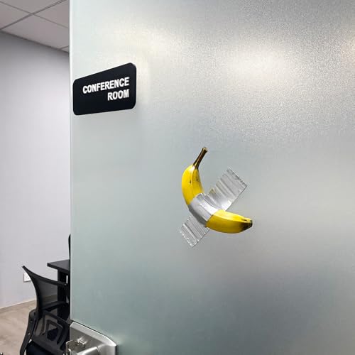 Duct Tape Banana, Handmade Banana Wall Sculpture, Fruit Sculpture Wall Decor, Resin Wall Hanging Decoration for Living Room Dining Room Bedroom Kitchen Office Home Gift for Men Women