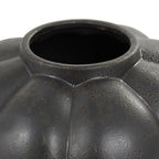 Deco 79 Ceramic Decorative Vase Wide Bubble Inspired Centerpiece Vase with Distressed Speckled Texturing, Flower Vase for Home Decoration 10" x 10" x 11", Black - size: 10" x 10" x 11"