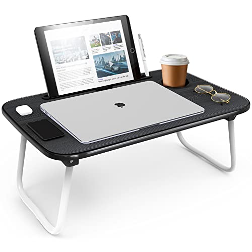 Laptop Bed Tray Table, Laptop Stand, Portable Lap Desks with Foldable Legs, Reading Desk for Sofa Couch Floor - Small - size: Small
