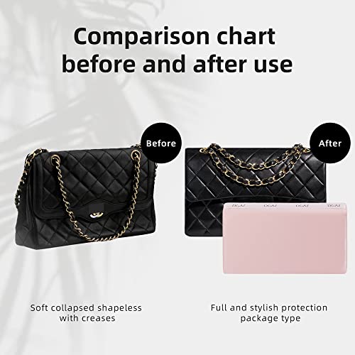 DGAZ Purse Pillow Shaper Insert for Chanel CF Bags, Silky Pillow Shaper for Luxury Handbags（Pink, Maxi） - color: Pink, size: Maxi
