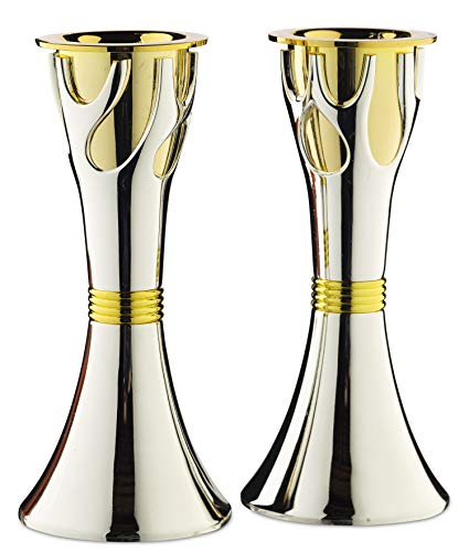 Rite Lite Tree of Life™ Luxury Candlestick Set Beautiful Shabbat Candle holder 4" - size: Small