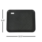 Multi-Purpose Boot Tray Mat,Boot Tray for Entryway, Pet Bowl Tray,Dog Bowl Mat,Waterproof Trays for Indoor and Outdoor Floor Protection,20“x 15"/2 Pack - size: 20x15*2 pack