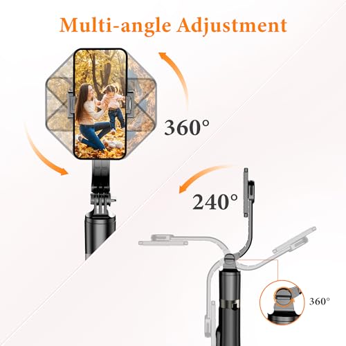 62" Aluminum Alloy Selfie Stick Phone Tripod with Wireless Remote Compatible with iPhone 17 16 15 14 13 pro Xs Max Xr X, Android/Samsung Smartphone Expandable for Travel Selfies Video Recording Vlog - style: Black(61 inch)