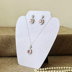 12 PCS White Velvet Jewelry Necklace Display Stand, Jewelry Display for Selling and Shows, Necklace Easel Stand, Collapsible Jewelry Necklace Bust Stand