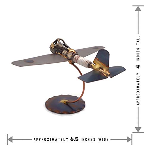 Zero Collectible Handmade Metal Art Figurine, Desk Accessories, Trophy, Boss Gift, Home Office Décor, Aircraft - style: Zero