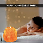 Himalayan Glow Candle Holders, Hand Crafted Himalayan Salt Candle Holder – 4 Pack - size: Pack of 4