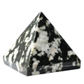 Amazing Gemstone Black & White Tourmaline Pyramid Crystal Healing Stones - 2" Great Pyramid Figurine of Natural Stone Pyramid for Meditation, Reiki, Chakra Balancing and Crystal Pyramids Grid - color: Black & White Tourmaline