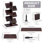 PH PandaHall Wooden Watch Holder Stand Watches Display Tower Watch Display Racks Multiple Watches Organizer Tabletop Jewelry Holder for Father's Day Men Gifts