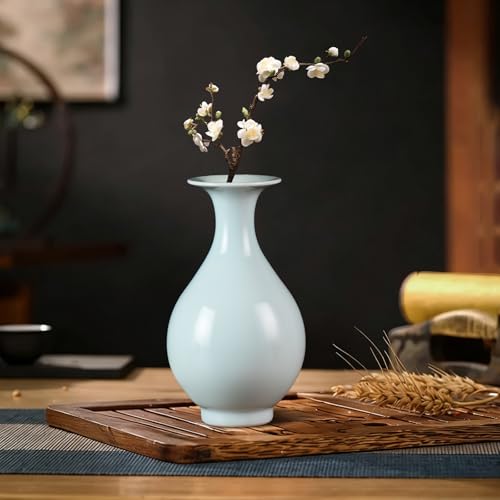 KAMMAK Colored Ceramic Vase, Beautiful Hand-Painted Decorative Vase, Modern Art Porcelain Vase for Flower Mantle Dining Table Centerpiece, Entryway Living Room Wedding Decoration, SS004 - style: SS004