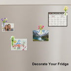 Mini Vase Magnets for Fridge, 10pack Cute Tiny Magnetic Glass Vases Refrigerator Accessories, Real Flowers Pot Magnet, Funny Aesthetic Plant Pot Locker Office Kitchen Decoration, Small Magnet Bud