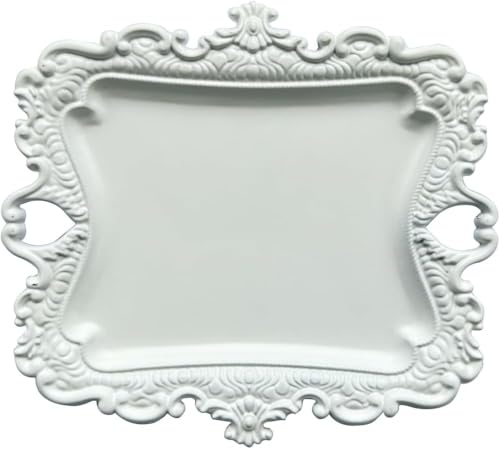 khtumeware 1 Pack Jewelry Dish White Jewelry Trays ideal for holding jewelry rings and small trinkets. - color: White