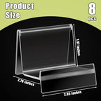 Weysat Purse Display Stand Clear Acrylic Handbag Stand Jewelry Wallet Displays Holder Organizer Acrylic Purse Rack for Closet