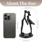 Sziqiqi Anniversary Wedding Gift for Couple: Iron Gifts for 6th Anniversary for Her Him Women - Cast Iron Couple Sculpture Present for Wedding Day Engagement Christmas Bithday Valentines - style: Couple Kiss