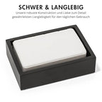 Yew Design Matte Black Square Soap Dish, Hand Soap Holder for Bathroom, Shower, Countertop, Bathtub, Wash Room, Kitchen with Non-Slip Protective Pads - color: Matte Black, size: Soap Dish Square