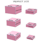 Metal Buffet Risers,6PCS Food Risers for Buffet Table 5in to 10in Display Stand for Catering Dessert Pink Cube Boxes Nesting Risers for Girl Princess party with Hollow Bottoms - color: Pink-6P