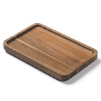 Bathroom Vanity Tray, Bathroom Tray for Counter, Toilet Tank Tray, Wood Bathroom Tray for Organizing and Home Decor (7.9 x 5.1 x 0.8 inch) - size: 7.9" x 5.1" x 0.8"
