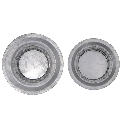 Tea Light Candle Holder Metal Lid Inserts by Mason Jar Lifestyle (6 Pack, Regular Mouth) - size: Regular Mouth