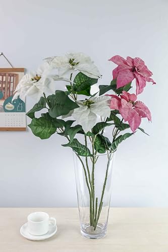 CYS EXCEL 13.75" Tall Clear Glass Cylinder Vase Taper Down Flower Vase with 6.5" Wide Opening Elegant Centerpiece for Weddings, Events, and Home Décor - size: 13.75"H x 6.5"O x 4"B