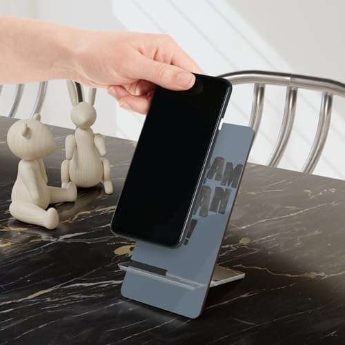 Minimalist Phone Stand for Desk – Portable Holder for iPhone & Android, Compact Travel Stand, Aesthetic Mobile Dock - Denim