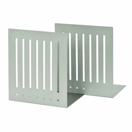 STEELMASTER Heavy Duty 10-Inch Steel Bookends, 1 Pair, Silver (241100050) - color: Silver, size: 10-Inch Pair
