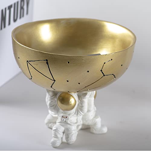 BUTILIVEEN Astronaut Decorative Bowl for Sundries, Spaceman Candy Bowl, Key Holder and Jewelry Storage Box, Astronaut Decor, Gifts for Spaceman Lover, Resin, 5.09" W - style: Key Bowl