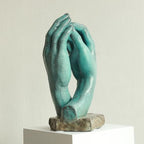 Lukitas Rodin Art Sculpture - Hand of God Statue, Classic Figurine for Home & Office Décor, Ceramic 11''