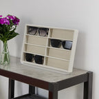 Large Velvet Sunglasses Storage Organizers Jewelry Organizer, Velvet Jewelry Organizer, Large Jewelry Drawer Organizer Tray, Eyeglass Organizer Earring Holder Ring Display (Sunglass Tray) - size: Sunglass Tray