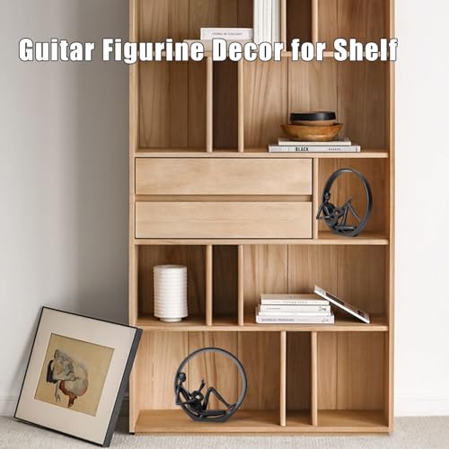 Guitar Figurines Home Decor - Music Decorations for Home, Musician Player Collectible Figurine,Guitar Statue/Sculpture Gifts for Women and Men - style: Guitar Figurines