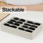 Large Velvet Sunglasses Storage Organizers Jewelry Organizer, Velvet Jewelry Organizer, Large Jewelry Drawer Organizer Tray, Eyeglass Organizer Earring Holder Ring Display (Sunglass Tray) - size: Sunglass Tray