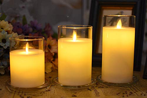 2 Pack Glass Candle Holder 3" Clear Beautiful Transparent Round Candle Plate - size: 2pack-3inch