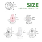 5 Pack Mini Vase Magnets for Fridge, Mini Glass Vase Magnets,3D Tiny Pot Vases Magnet for Kitchen Refrigerator Locker Office Decoration with Artificial Flowers - size: Style B-5pcs