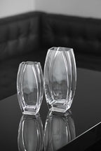 Glass - Vase - Clear - 12.6" Height - Heavy Durable - Made in Europe - by Barski
