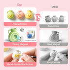 Gifts for Mom, Mini Ceramic Vase Refrigerator Magnets, 3D Cute Fridge Magnets with Artificial Flowers, Message Card and Gift Box, Kitchen& Home Decor, Unique Birthday Gifts for Mom & Women