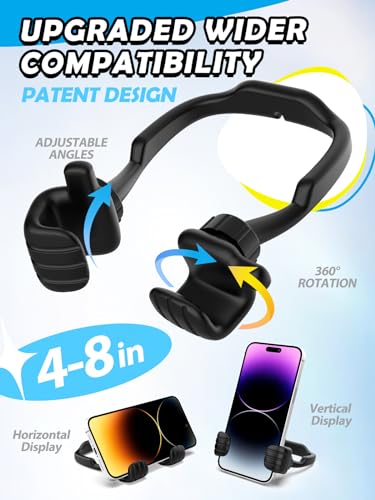Easter Gifts for Teen Boys Girls Adults Cell Phone Stand Patented 2 Pack Thumbs Up Lazy Phone Stand for iPhone Easter basket stuffers Cell phone Holder for Desk Birthday Gifts for Kids Men Women - color: Black, size: 2