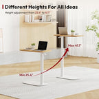 SANODESK Adjustable Overbed Bedside Table Pneumatic Adjustable Height Laptop Computer Standing Desk Cart with Tray, Hospital and Home Use(23.6" W x 13.8" D,Maple) - color: Maple, size: Xsmall