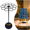 Medal Hanger Display Rotating | Wall-Safe Tabletop Running Medal Stand Holds 45+ Race Medals | Heavy-Duty Metal Base with Quick Assembly Rack | Perfect for Marathon & Sports Awards Display - color: Black