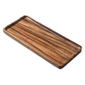 Bathroom Long Vanity Trays, 1PCS Wooden Toilet Tank Storage Tray, Farmhouse Wood Tray Kitchen Living Room Counter Top Organizers for Small Things, Dressing Table Sink Holders 11 x 4 inch - color: Square
