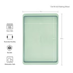 KitchenAid 13x18in Nonstick Aluminized Steel Baking Sheet, Pistachio - color: Pistachio, size: 13 x 18 Inch
