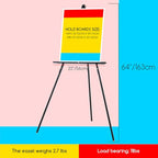 MEEDEN Wooden Easel Stand for Display: Black Wood Tripod for Wedding Sign - Poster Board Holder for Welcome Picture - style: Black