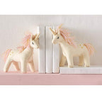 Mud Pie Unicorn Bookend, 8" x 8" x 4 1/2", Multicolor