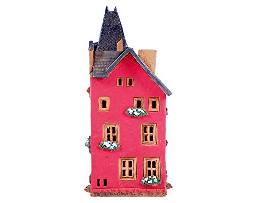 Handmade Ceramic Art Tealight Candle Holder Room Decoration Handcrafted Collectible Miniature Light House Alsatien Museum in Haguenau, France C384